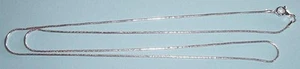 One 22" silver plated complete snake necklace/pendant chain, 1.1mm dia - Picture 1 of 1