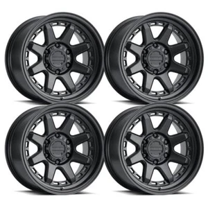 (Set-4) Raceline Scout Satin Black 17X9 6X139.7 -12mm wheels rims 17 inch - Picture 1 of 2