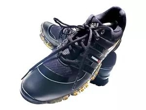 Adidas Powerband 3.0 Golf Shoes Soft Spike Mens 10.5 M Black Traxion 675746 - Picture 1 of 16