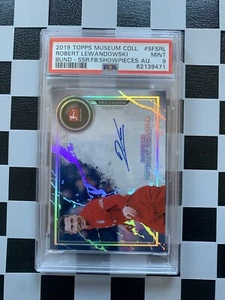 2019-20 Topps Museum Bundesliga Auto Robert Lewandowski /25 Bayern München PSA 9 - Bild 1 von 2