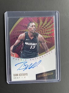 Bam Adebayo 2017-18 Panini Revolution Rookie Auto RC #RA-BAM Heat
