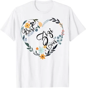 Best Zizi Ever Heart Flower Blessed Grandma Mother's Day T-Shirt Hoodie - Picture 1 of 12
