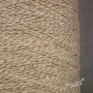 SHETLAND WOOL 4 PLY YARN OATMEAL TWIST 400g CONE 8 BALL HAND MACHINE KNITTING - Picture 1 of 1