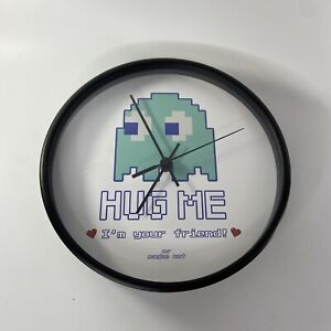 Pacman Video Game Wall Clock Blue Ghost I’m Your Friend Or Maybe Not Fun Boy Kid