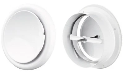 Tellerventil Anemostat für Zuluft mit Flansch METALL dalap TVM P Ø100mm 93216