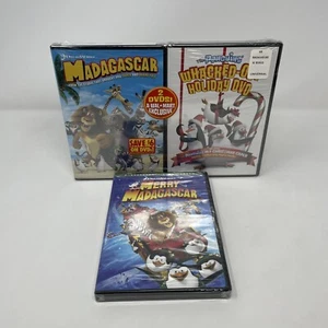 Madagascar - Merry Madagascar - The Penguins Whacked-Out Holiday (3 DVD Lot) New - Picture 1 of 5