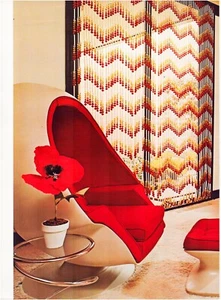 Print Ad 1971 Lee Stereo Chair Laverne MCM Mod Interior Design 2-Page 9" x 12" - Picture 1 of 2