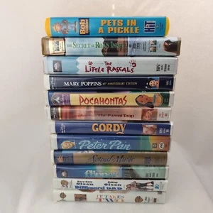 VHS Clamshell  Lot Kids and Family Girls Olsen Twins Musicals +MORE 12 Movies! - Foto 1 di 11