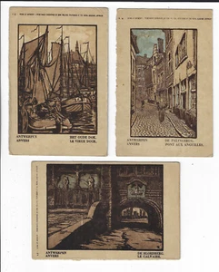 3 Antwerpen Red Star Line Advertising Postcards p2021 - Picture 1 of 2