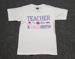 Vintage Screen Stars MEDIUM White T Shirt School Teacher MADE IN USA - Bild 1 von 16