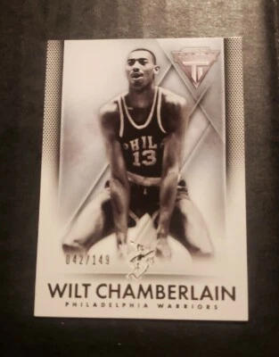 2014 Panini Titanium Wilt Chamberlain #190 Serial# 042/149 - Image 1 of 2