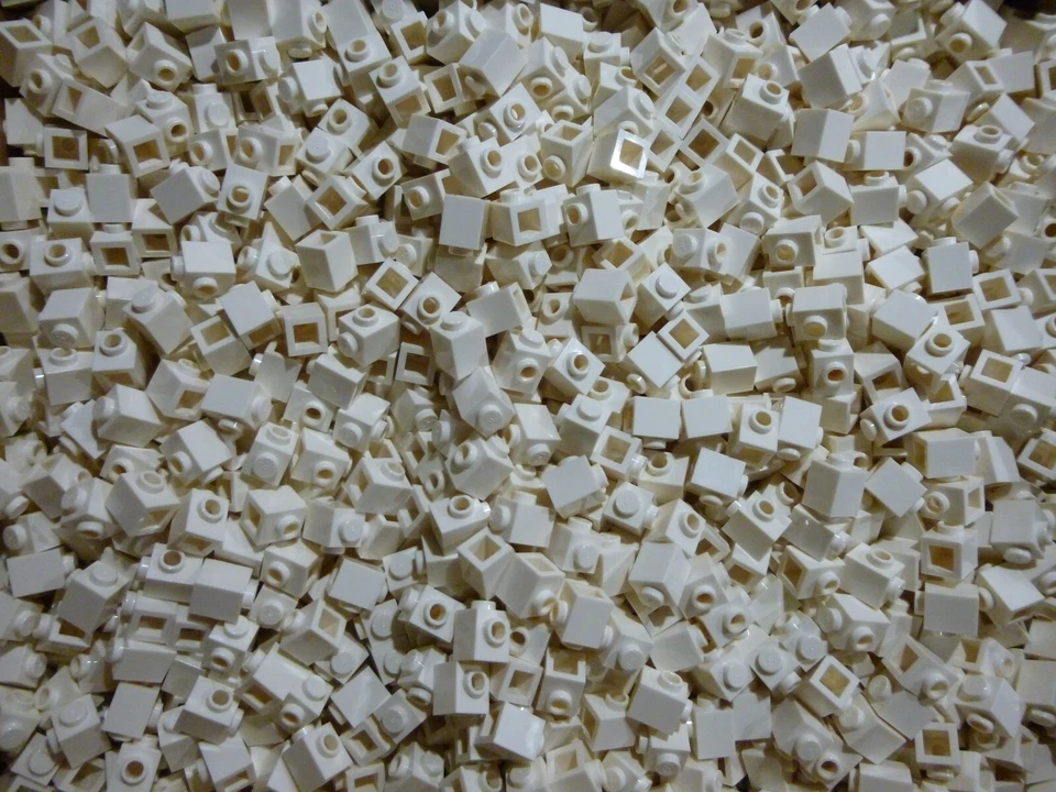 50 x LEGO® 87087 City,System,Konverter in 1 x 1 mit 1 Noppe in weiss Neu - Bild 1 von 1