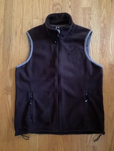Predator Women's Size Large Fleece Vest Brown Zip Pockets (C1) - Picture 1 of 4