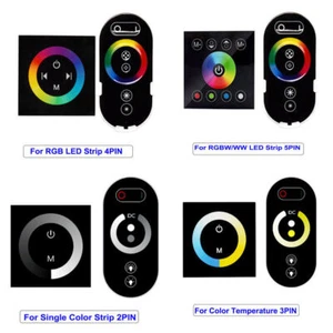 Touch Panel Controller RGB RGBW Wall Mounted Dimmer Remote For led strip LIGHT - Picture 1 of 10