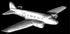 BOEING MODELO 247 SOLAPA DE PELTRE SOMBRERO PIN TIE TAC HECHO EN ESTADOS UNIDOS ALA PILOTO - Imagen 1 de 24