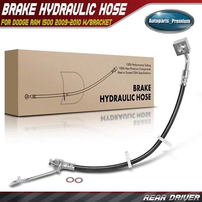 1x Manguera hidráulica freno conductor trasero izquierdo para Dodge Ram 1500 2009-2010 con soporte Foto 1 de 4