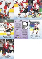 1995-96 Be A Player BAP by UD Hockey Calgary Flames Complete Base Team Set (7)