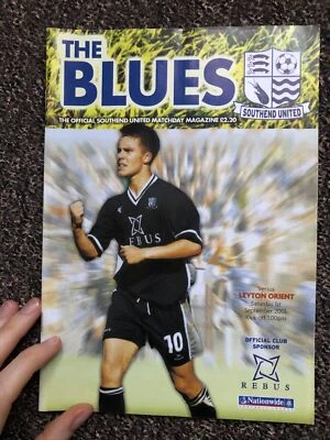 ZFPD Southend United V Leyton Orient 2001 Programme Football Sport Nationwide - Image 1 of 4