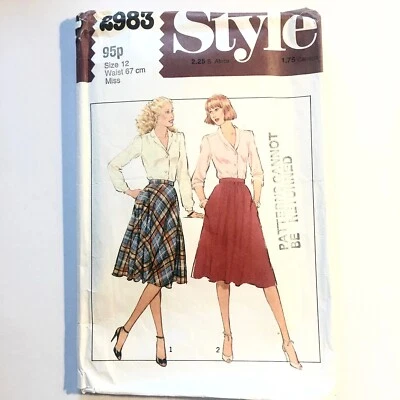 2983 - Style - Set of Two Skirts - Size 12 UK - Vintage Sewing Pattern Women’s - Image 1 of 2