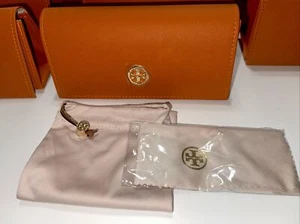 Tory Burch Large Orange Magnetic Sunglasses Eyeglasses Case