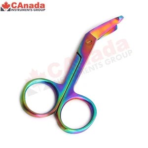  Pack of 1 Lister Bandage Scissors 3.5" Multi Color Rainbow - Picture 1 of 2