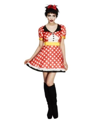 Ladies Fever Sexy Miss Mouse Minnie Mouse FAncy Dress Costume - Image 1 of 3