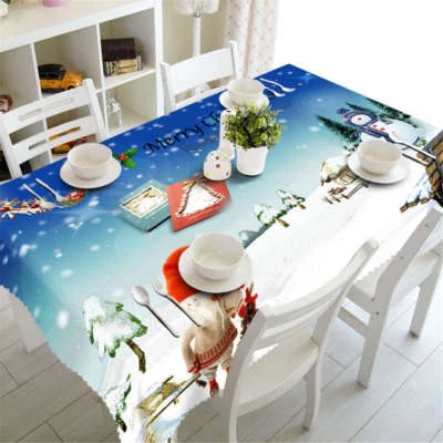Several Pine Tree3D Tablecloth Table cover Cloth Rectangle Wedding Party Banquet - Image 1 of 4