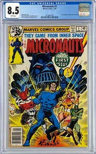 Micronauts #1 1979 CGC 8.5 White Pages Marvel Comics - Picture 1 of 5