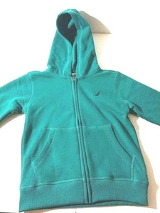 Nautica Hooded Green Color Sweatshirt for Young Boys Size 7 Large New with Tags - Picture 1 of 5