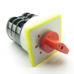 Interruptor selector de cambio giratorio universal 3 posiciones enganche 500V 16A LW5D-1 - Imagen 1 de 5