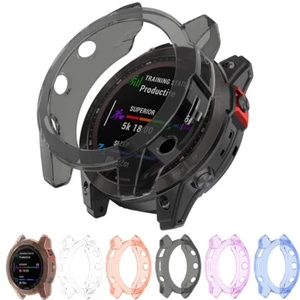 For Garmin Fenix 7 7S 7X Pro Case TPU Cover + Tempered Glass Screen Protector - Picture 1 of 20