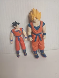 2001 Dragonball Z Goku Stretch 5" Cover 4" Actionfigur Spielzeug FUN Genie Irwin dbz - Bild 1 von 4