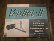 Vintage 1961 Avalon Hill Verdict II Realistic Legal Game 