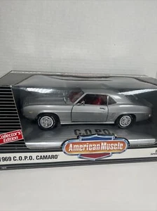 ERTL American Muscle 1969 Silver COPO CAMARO 1/18 Diecast #1/2500 HTS - Picture 1 of 16