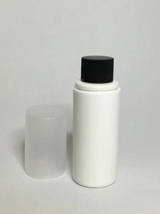 Empty 100ml Over cap Bottles With Ribbed Black Screw Top Cap *ANY AMOUNT* - Picture 1 of 2
