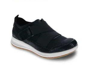 REVERE VIRGINIA WOMEN SNEAKERS IN BLACK LIZARD - Picture 1 of 6