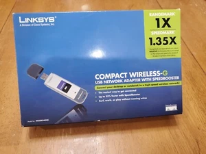 Linksys Compact Wireless-G USB Network Adapter with Speedbooster - Zdjęcie 1 z 4