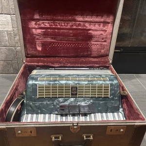 Vintage Wilkins Akkordeon 50er-60er Jahre L 893/280 Made In Italy mit Koffer - Bild 1 von 20