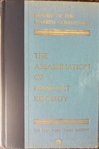 JFK Assassination Report Warren Commission 1964 Hardcover 1st Edition NY Times - Picture 1 of 8