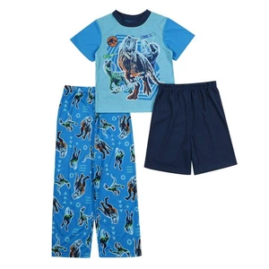 Jurassic World Rebirth Pajamas Set Shirt Shorts Boy Girl 4 6 8 10 Movie Summer - Picture 1 of 2