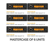 VDO Radio USB Mp3 WMA Bluetooth 12v Cable Boat Marine Tr7412ub-or