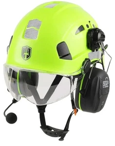 GREEN DEVIL Schutzhelm Schutzhelm mit Visier und Bluettoth Ohrenschützer belüftet (H) - Bild 1 von 16