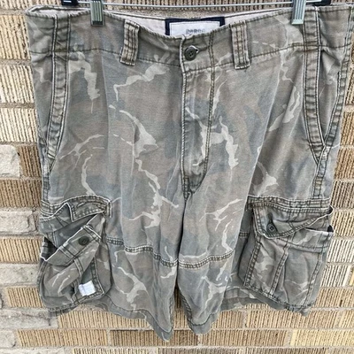 Pantalones Cortos Levis Para Hombres 34 Verde Camuflaje Carga Auténticos Firma Paracaidista Militar Foto 1 de 4