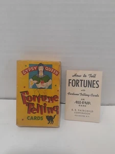Gypsy Queen Gioco di Carte Racconto Fortuna Vintage E.E. Fairchild 1959 Completo 36 - Foto 1 di 4