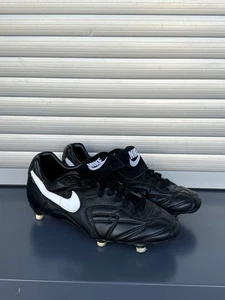 90s RARE 1993 Nike Tiempo Premier ELITE Leather R10 Ronaldinho 7.5 US 40.5EU - Picture 1 of 7