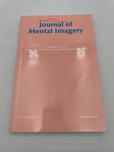 Vintage RARE 1996 Journal Of Mental Imagery Vol 20, No. 3+4 V6 - Bild 1 von 6