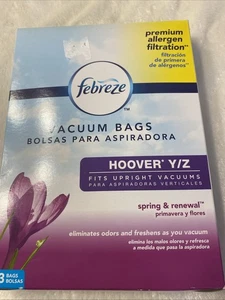 3 Febreze Vacuum Bags HOOVER Y Z Freshens While Vacuum TurboPower NEW - Picture 1 of 5