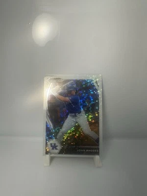 2024 PRIZM DRAFT JOHN RHODES Kentucky Baltimore Orioles WHITE DONUT CIRCLES /50 - Image 1 of 2