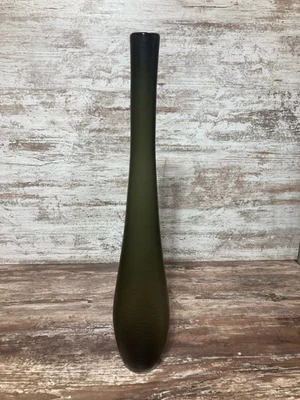 Jarrón ahumado alto delgado de 2,5 pies Foto 1 de 4