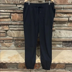Jogger alto Lululemon Athletica ABC 'WovenAir' negro clásico ajuste cónico - Imagen 1 de 10